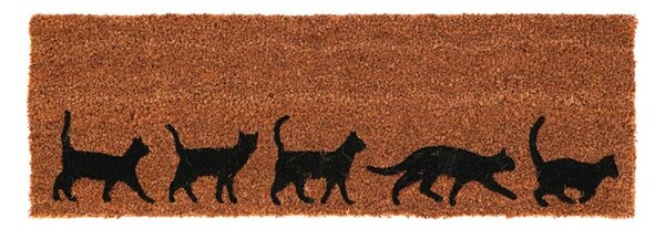 Venkovní rohožka Cats, 75x25 cm