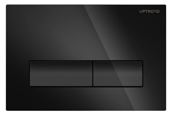 UPTrend Ovládací tlačítko pro WC podomítkové moduly YOSEMITE SHINY BLACK UP002‑B18, černá lesk