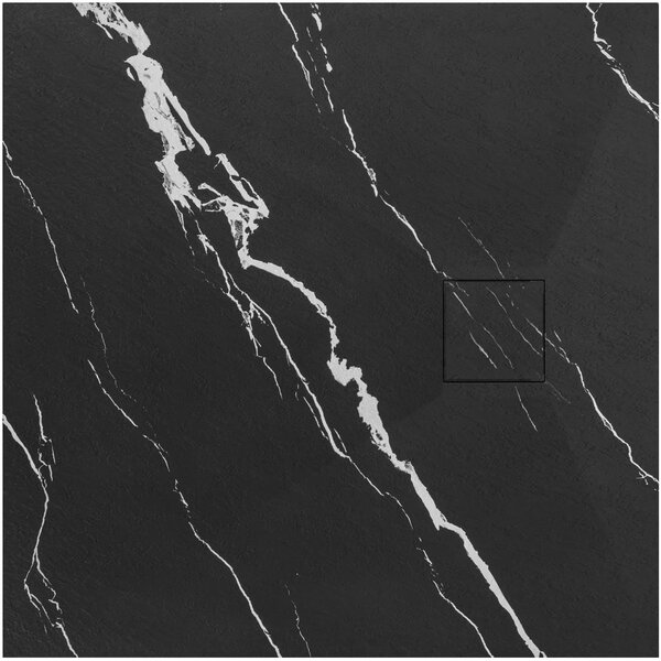 Sprchová vanička Magnum CARRARA BLACK 90x90