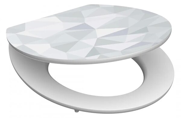 Eisl Sanitär WC prkénko MDF Soft Close Diamond High Gloss 80545