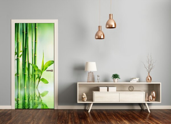 Fototapeta na dveře Bambus ve vodě 95x205 cm