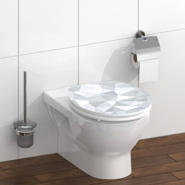 Eisl Sanitär WC prkénko MDF Soft Close Diamond High Gloss 80545