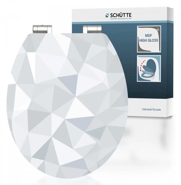 Eisl Sanitär WC prkénko MDF Soft Close Diamond High Gloss 80545