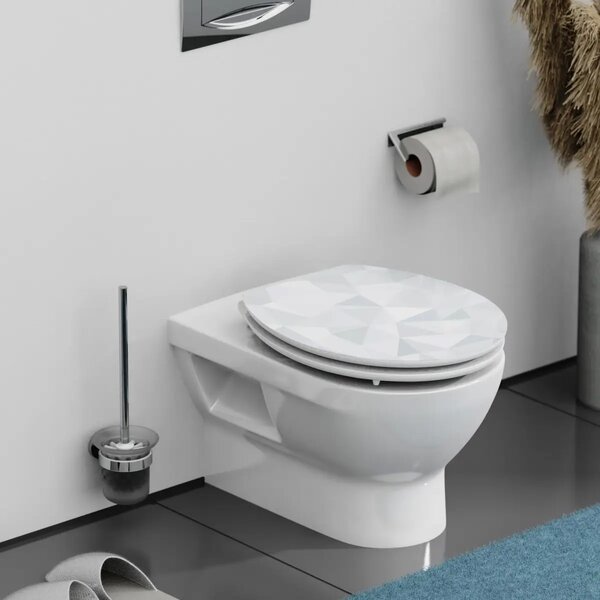 Eisl Sanitär WC prkénko MDF Soft Close Diamond High Gloss 80545