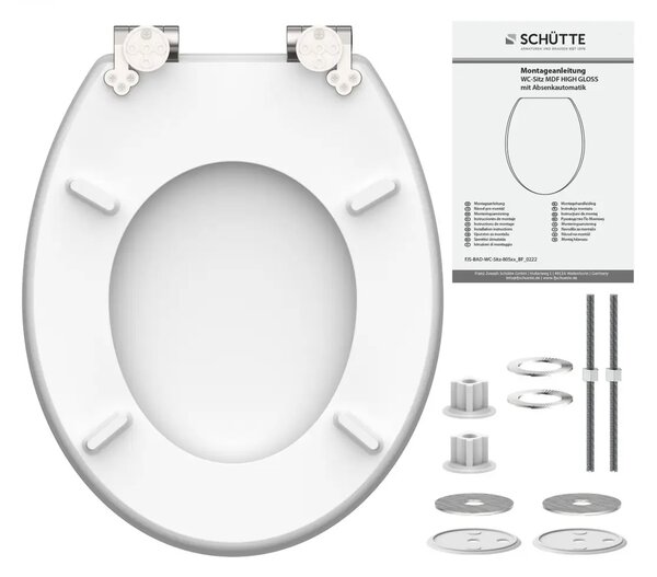 Eisl Sanitär WC prkénko MDF Soft Close Diamond High Gloss 80545