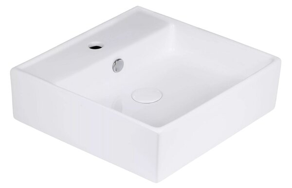 UPTrend Čtvercové keramické umyvadlo na desku/závěsné MEDUSA XL TR4032, bílá lesk