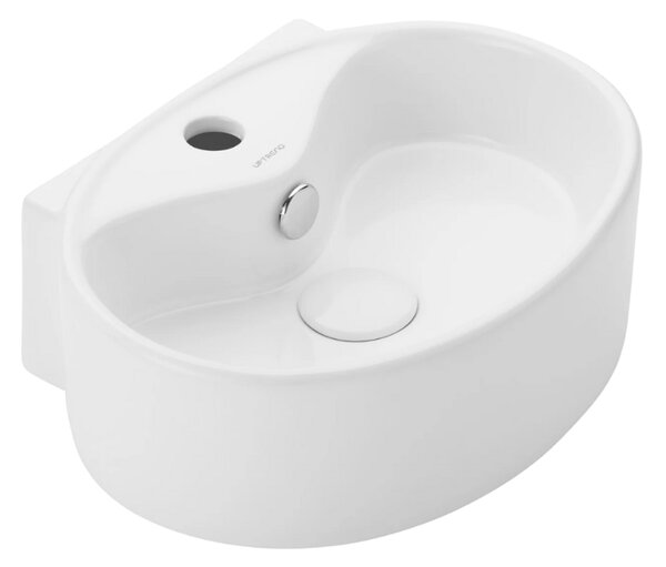 UPTrend Oválné keramické umyvadlo na desku/závěsné NEKO TR4358, bílá lesk
