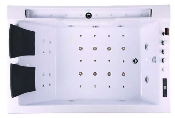 BPS-koupelny Hydromasážní vana HYD-FE606BH-L 180x120 LEVÁ s ohřevem vody