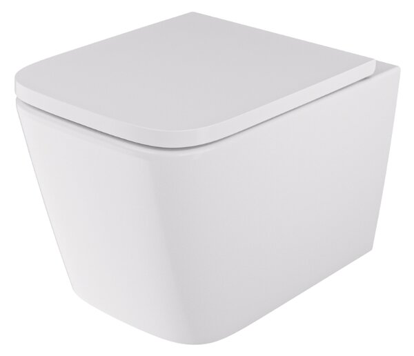 UPTrend Závěsný WC komplet bez příruby GRAVIS VORTEX TR2216R včetně Soft-Close sedátka, bílá lesk