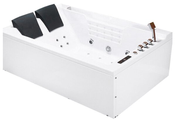 BPS-koupelny Hydromasážní vana HYD-FE606BH-L 180x120 LEVÁ s ohřevem vody