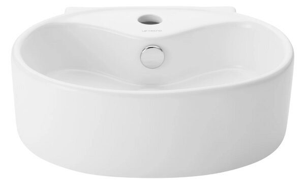 UPTrend Oválné keramické umyvadlo na desku/závěsné NEKO TR4358, bílá lesk