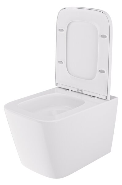UPTrend Závěsný WC komplet bez příruby GRAVIS VORTEX TR2216R včetně Soft-Close sedátka, bílá lesk
