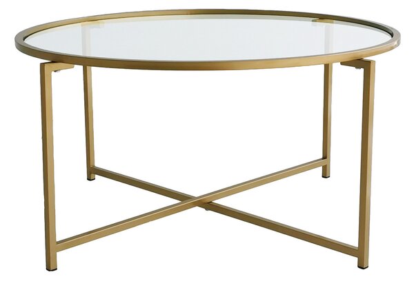 Hanah Home Konferenční stolek GOLD zlatá