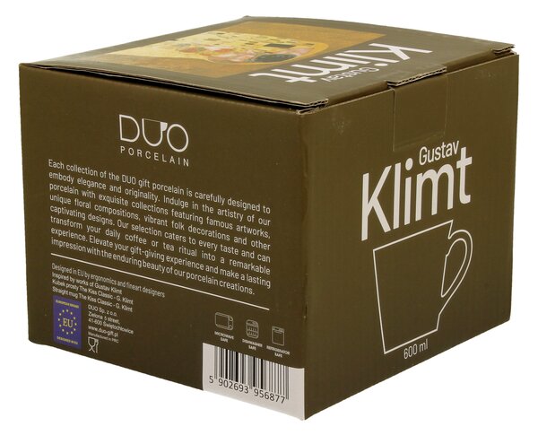 Porcelánový hrnek Klimt The Kiss 600 ml