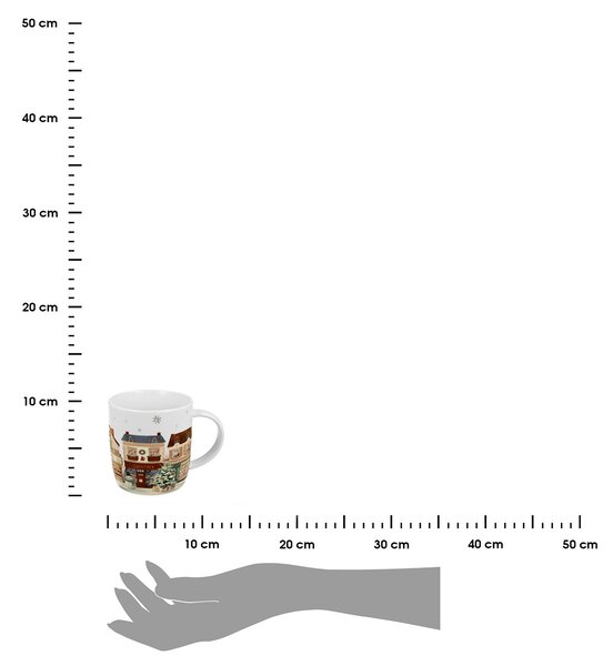Porcelánový hrnek Christmas City2 400 ml