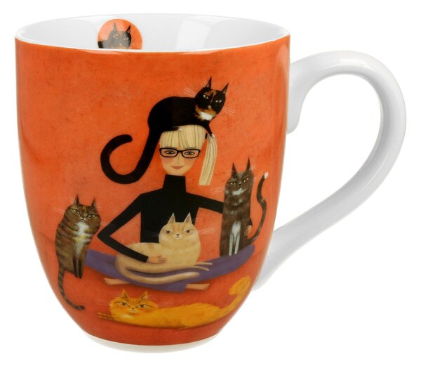 Porcelánový hrnek XXL Cindy And Cats 1000 ml