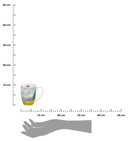 Porcelánový hrnek Van Gogh Wheat Field 360 ml
