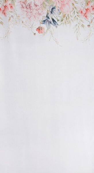 ZÁVĚS NA KROUŽCÍCH ARLENA 135X250 CM KVĚTY