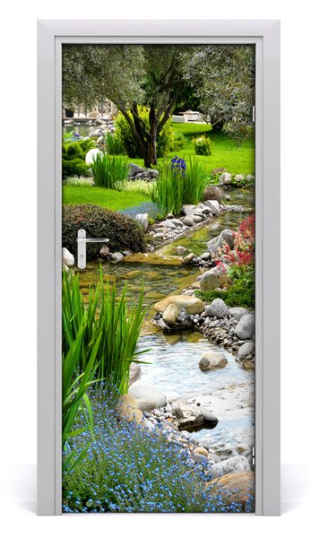 Fototapeta na dveře asijská zahrada 75x205 cm