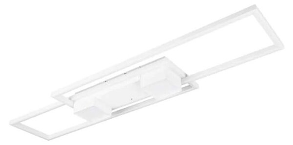 Trio Leuchten 647710431 ALBANY - Stropní LED bílé svítidlo s dálkovým ovladačem, LED 37W, 2700 - 6500K, 100 x 28cm (Stropní lustr stmívatelný dálkovým ovladačem)