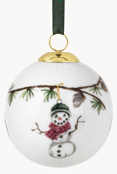 Ručně vyrobená vánoční ozdoba z porcelánu Hammershøi