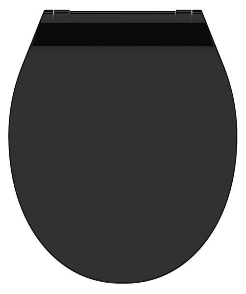 Eisl Sanitär WC prkénko Duroplast Soft Close Slim Black 82710