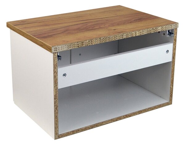 Comodo Koupelnová skříňka pod deskové umyvadlo Agria II W 60-HD - bílá/zlatý dub