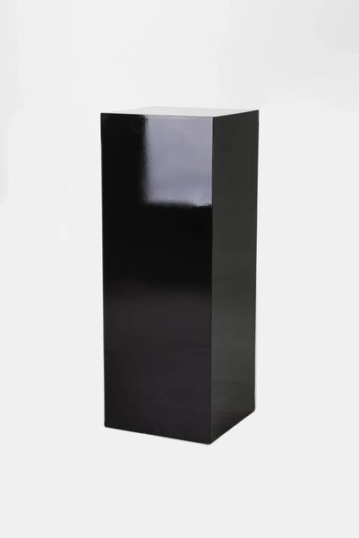 Podstavec PODEST, sklolaminát, výška 80 cm, černý lesk