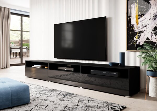 TV stolek Alease Typ 40 (černá + lesk černý). Akce -16%