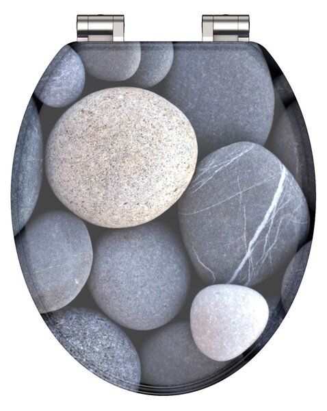 Eisl Sanitär WC prkénko MDF Soft Close Grey Stones 80130