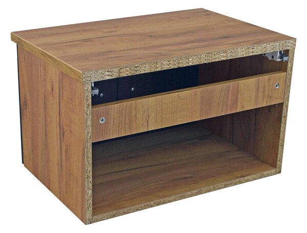 Comodo Koupelnová skříňka pod deskové umyvadlo Agria II GOB 60-HD - zlatý dub/černá