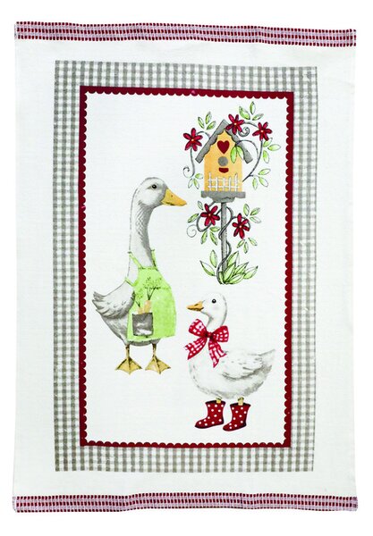 Bavlená utěrka Housky 50x70 cm Barva Fialová Rozměry 50x70 cm