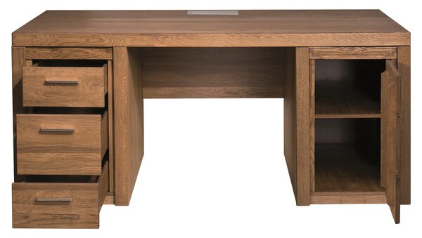Szynaka Psací stůl s nabíjecí stanicí Velvet II 37 177 cm z masivu dub Rustikal