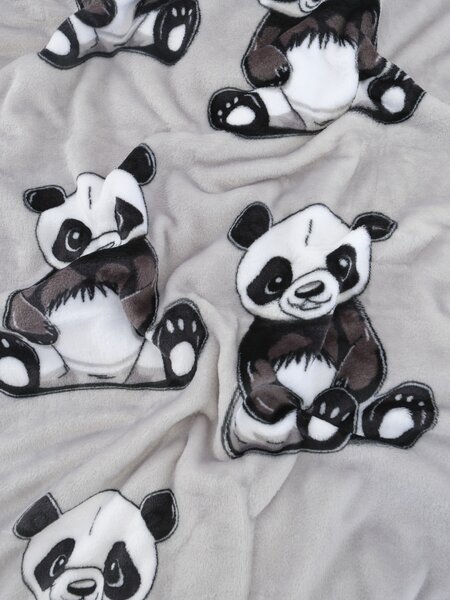 MK Lůžkoviny Dětská deka do postýlky mikroplyš Exclusive 80 × 100 cm – Panda