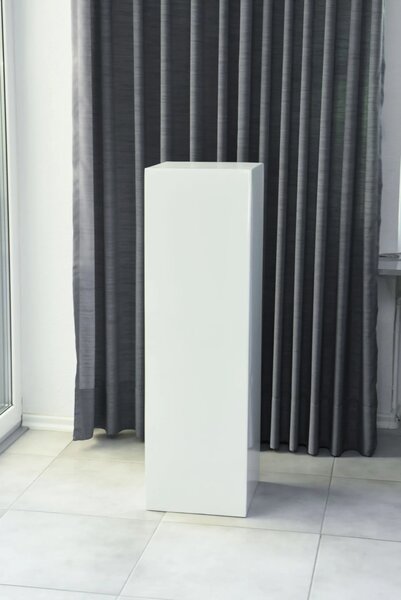 Podstavec PODEST, výška 100 cm, sklolaminát, bílý lesk