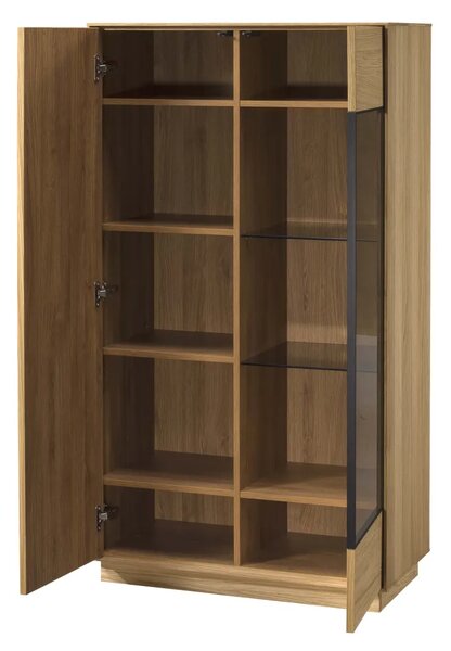 Szynaka Vitrína s LED osvětlením Join 80 cm z masivu dub přírodní