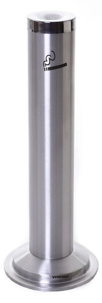 Stojící popelník FUMO, průměr 14 cm, nerez, stříbrný