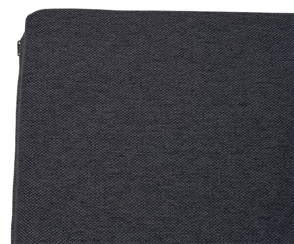 Botník LEMWEL 103 cm se sedákem, přírodní/šedá látka