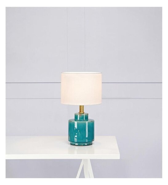 Modro-bílá stolní lampa Markslöjd Cous