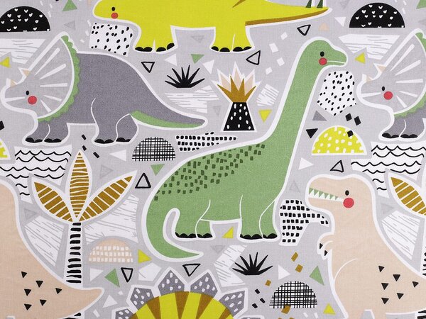 Bavlněná látka / plátno dinosaurus METRÁŽ