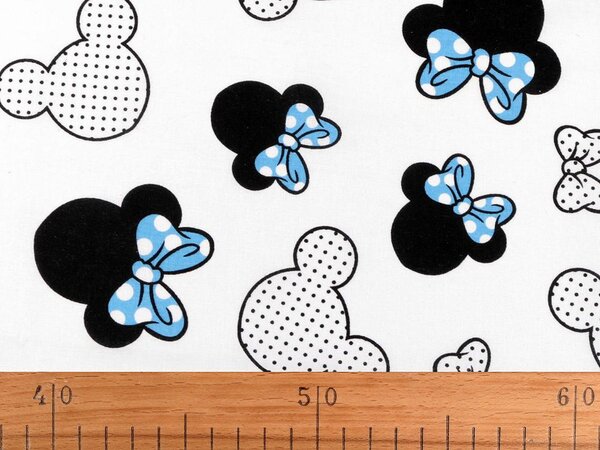 Bavlněná látka / plátno Mickey / Minnie Mouse METRÁŽ