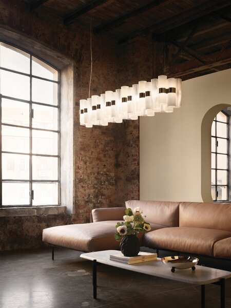 SLAMP LALSXXLWHT01T00NMTEU La Lollo white suspension linear 100, designové závěsné svítidlo, 70W LED 2700K stmívatelné, délka 93cm