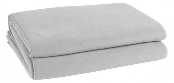 Fleecová deka Soft-Fleece light grey 110x150, Zoeppritz Německo Světle šedá 110x150 cm