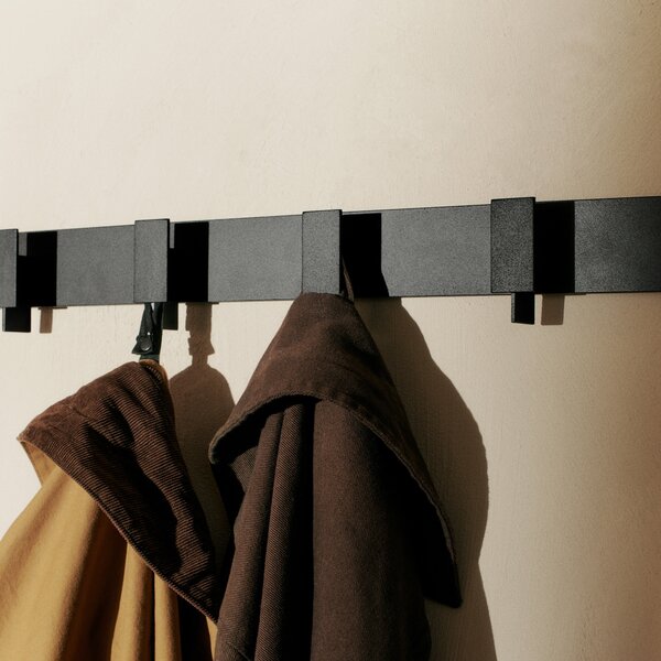 FERM LIVING Nástěnný věšák Lager, Black