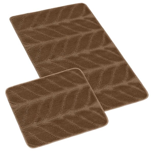 Bellatex koupelnové předložky SADA BANY 60x100 + 60x50 cm bez výkroje Klas Hnědá