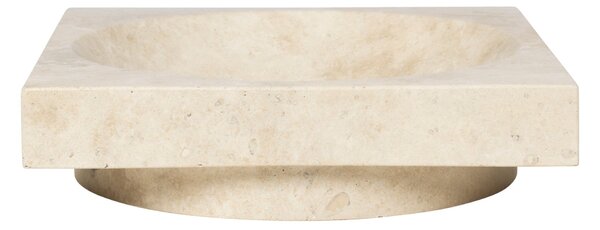 FERM LIVING Mísa Hew Low Centrepiece, Travertine