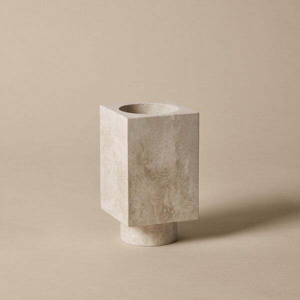 FERM LIVING Váza Hew Vase, Travertine