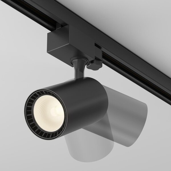 Maytoni Reflektorové LED svítidlo VUORO černé 10W pro 3F systém TRINITY, v. 18 cm, 3000K nestmívatelné