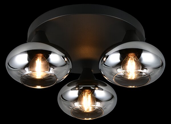 Trio TR66643054 přisazené stropní svítidlo DIVINA | 10W E14 | kouřová