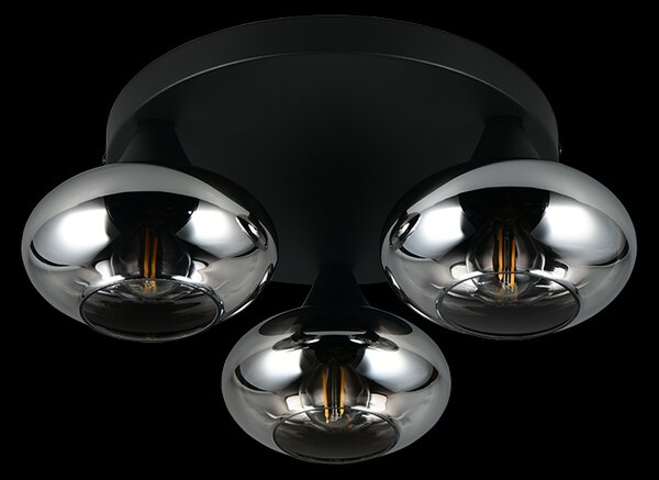 Trio TR66643054 přisazené stropní svítidlo DIVINA | 10W E14 | kouřová